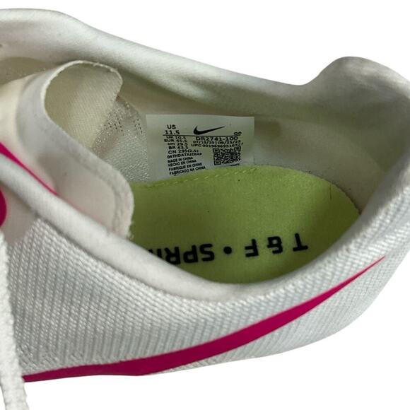 Nike JA FLY V4 T&F Sprint Spikes Sail Fierce Pink Size 11.5 NWOT Running Track - Picture 9 of 10